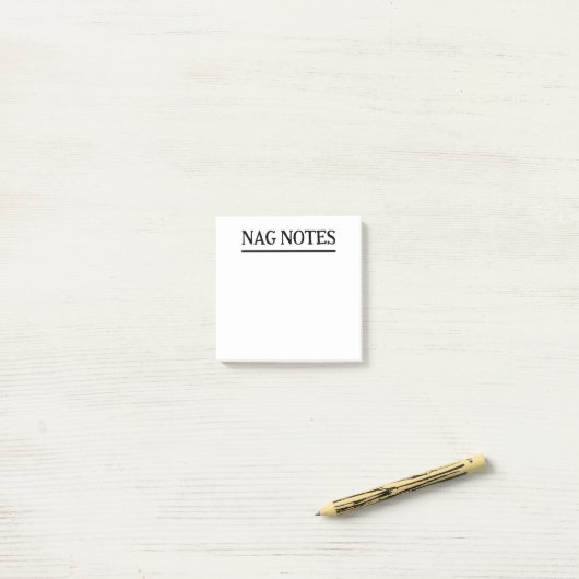 Nag Notes Funny Notes Post-it Klebezettel (Auf Schreibtisch)