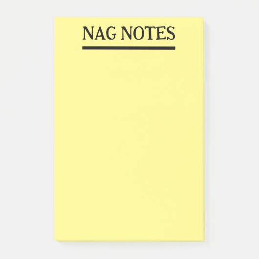 Nag Notes Funny Post-It Notes Klebezettel (Vorderseite)