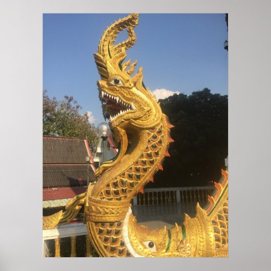 Naga at Doi Suket, Chiang Mai, Thailand Poster (Vorne)