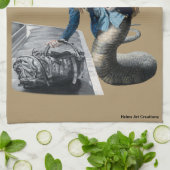 Naga Explare World Travel Fantasy Kitchen Handtuch (Gefaltet)