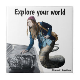 Naga Exploration World Travel Fantasy Keramik Tile Fliese