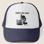 Naga Explorer World Travel Fantasy Art Hat Truckerkappe (Vorderseite)