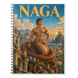 Naga, Gothic Fantasy Monster Notizblock