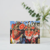 Naga-Krieger Postkarte (Stehend Vorderseite)