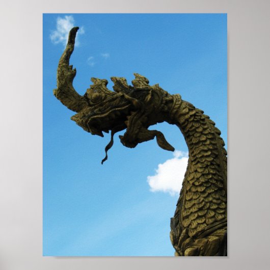 Naga ... Pha That Luang Stupa, Laos Poster (Vorne)