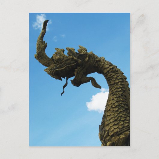 Naga ... Pha That Luang Stupa, Laos Postkarte (Vorderseite)