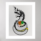 Naga Ramen Thai Japan Fusion Fantasy Wall Art Poster (Vorne)