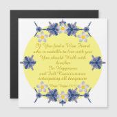 Naga Vagga (328) mit Lila & blau Muster & LYB Magnetkarte (Vorne/Hinten)