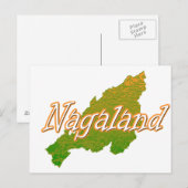 Nagaland Postkarte (Vorne/Hinten)