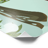 Nagano Japan Skipposter Fotodruck (Ecke)