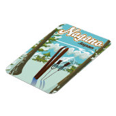 Nagano Japan Skipposter Magnet (Linke Seite)