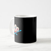 Nagano-Skifahrer Kaffeetasse (Vorderseite Links)