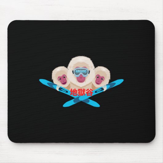 Nagano-Skifahrer Mousepad (Vorne)