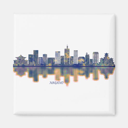 Nagano Skyline Magnet (Vorne)