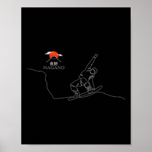 Nagano Snowboarden Poster