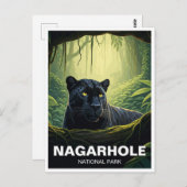 Nagarhole National Park India Travel Postkarte (Vorne/Hinten)