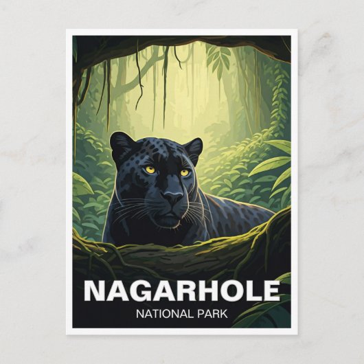 Nagarhole National Park India Travel Postkarte (Vorderseite)
