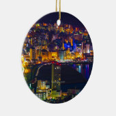 Nagasaki Japan in der Nacht Keramik Ornament (Rechts)