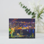 Nagasaki Japan in der Nacht Postkarte (Stehend Vorderseite)