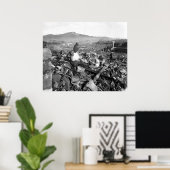 Nagasaki Japan nach der Atombombe Poster (Heimbüro)