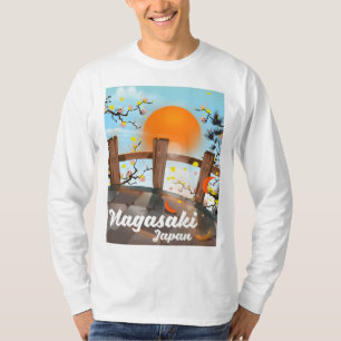 Nagasaki japanisches Blütenposter. T-Shirt