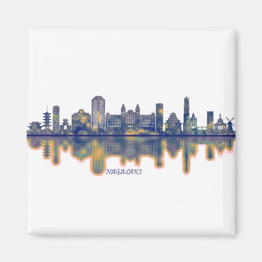 Nagasaki Skyline Magnet (Vorne)