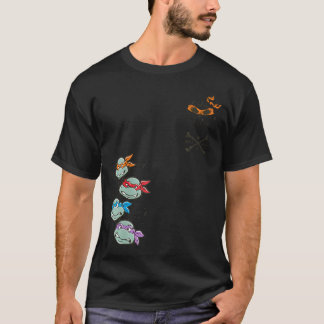 nage Mutant Ninja Turtles Rebel-Schädel-Schildkröt T-Shirt