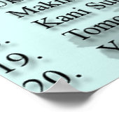 Nage Te List Poster (Ecke)