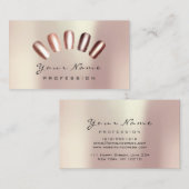 Nägel Art Glitzer Skinny Rose Manicure Pedicure Visitenkarte (Vorne/Hinten)