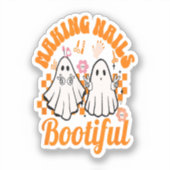 Nägel bootieren halloween aufkleber (Vorderseite)