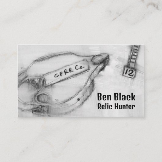 Nägel des Datums für das Festmachen von Schienenfa Visitenkarte (Vorderseite)