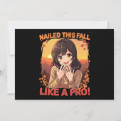 Nagel diesen Herbst wie ein Profi! Einladung (Vorderseite)