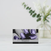 Nägel durch Reann (lila Nägel) Visitenkarte (Stehend Vorderseite)