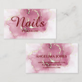 Nagel eleganten Typographie Visitenkarte (Vorne/Hinten)