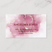 Nagel eleganten Typographie Visitenkarte (Rückseite)