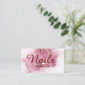 Nagel eleganten Typographie Visitenkarte (Stehend Vorderseite)