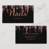 Nagel eleganten Typographie Visitenkarte (Vorne/Hinten)