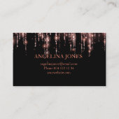 Nagel eleganten Typographie Visitenkarte (Rückseite)