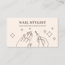 Nagel Elfenbein Beige Maniküre Stylist Make-up