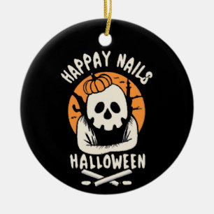 Nägel für ein schönes Halloween gestalten  Keramik Ornament