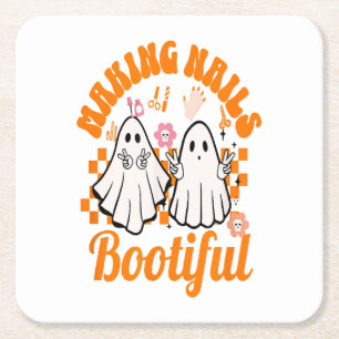 Nägel für ein schönes Halloween gestalten Rechteckiger Pappuntersetzer