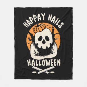 Nägel für Halloween schön machen Fleecedecke