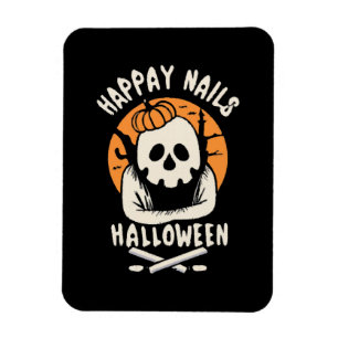 Nägel für Halloween schön machen Magnet