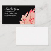 Nägel Handgriff und Nägel Visitenkarte (Vorne/Hinten)