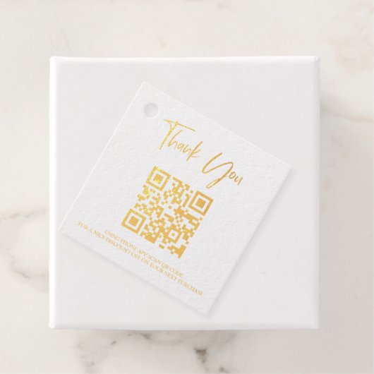 *~* Nägel Heels Barcode QR Code Danke, Geschenkmar Geschenkanhänger (Mit Box)