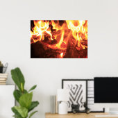 Nagel im Feuer Poster (Heimbüro)