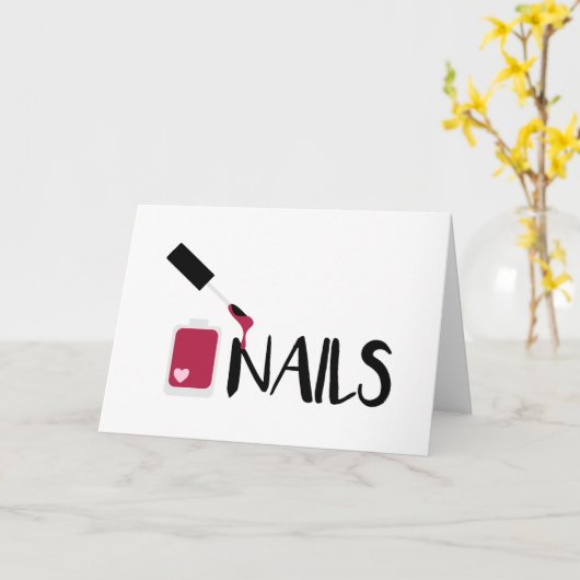 Nägel Karte (Gelbe Blume)