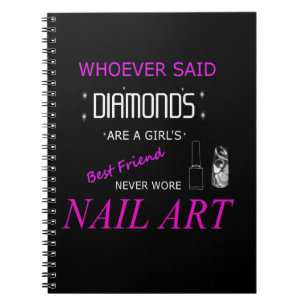 Nagel-Kunst ist mein bester Freund-Foto-Notizbuch Notizblock