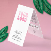 Nägel Manicure Aftercare Retro Pink Logo Nail Well Visitenkarten