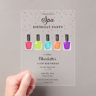 Nagel-Maniküre-Pediküre-Mani-Pedi-Mädchen-Spa-Gebu Acryleinladungen